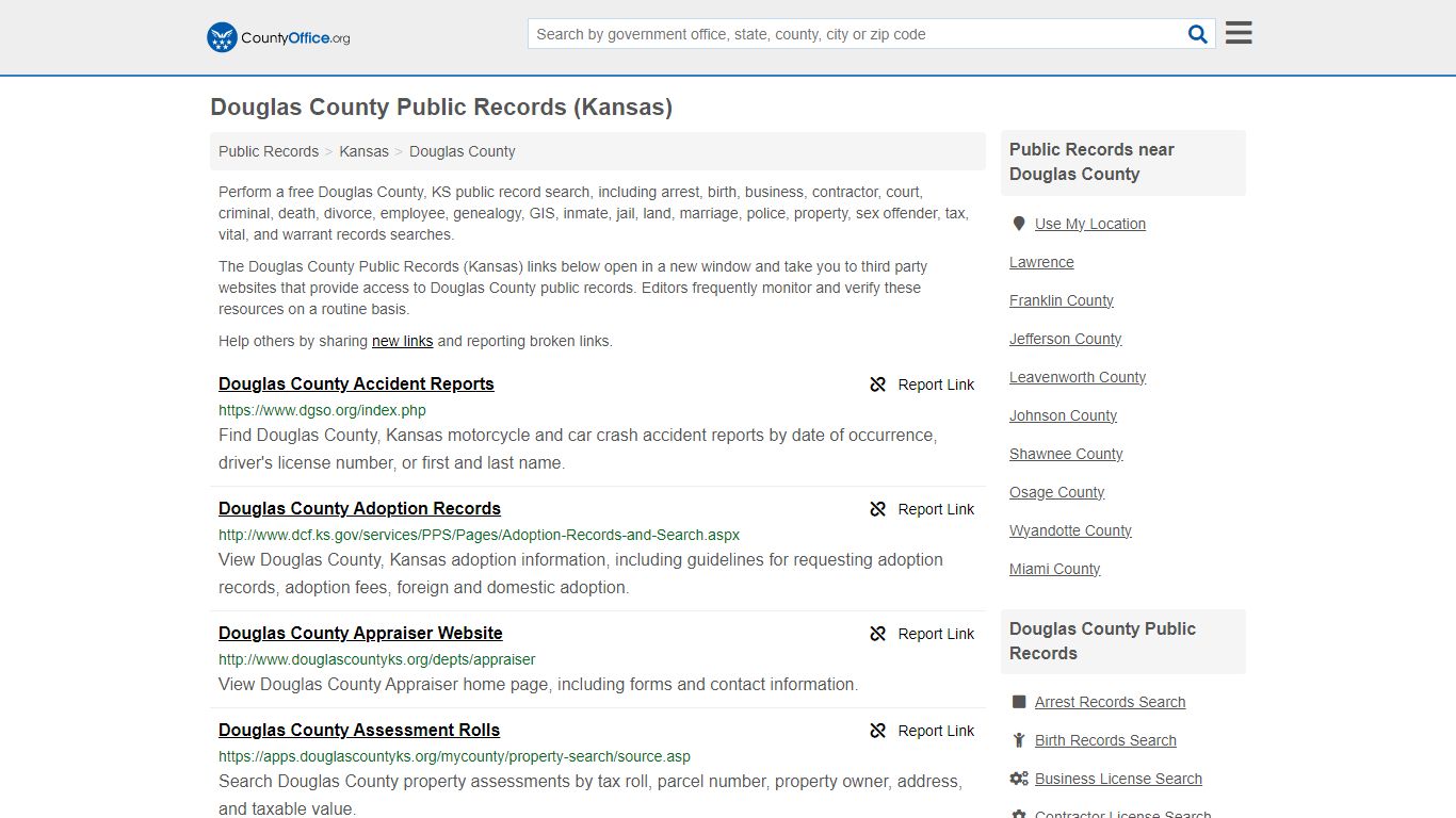 Douglas County Public Records (Kansas) - County Office